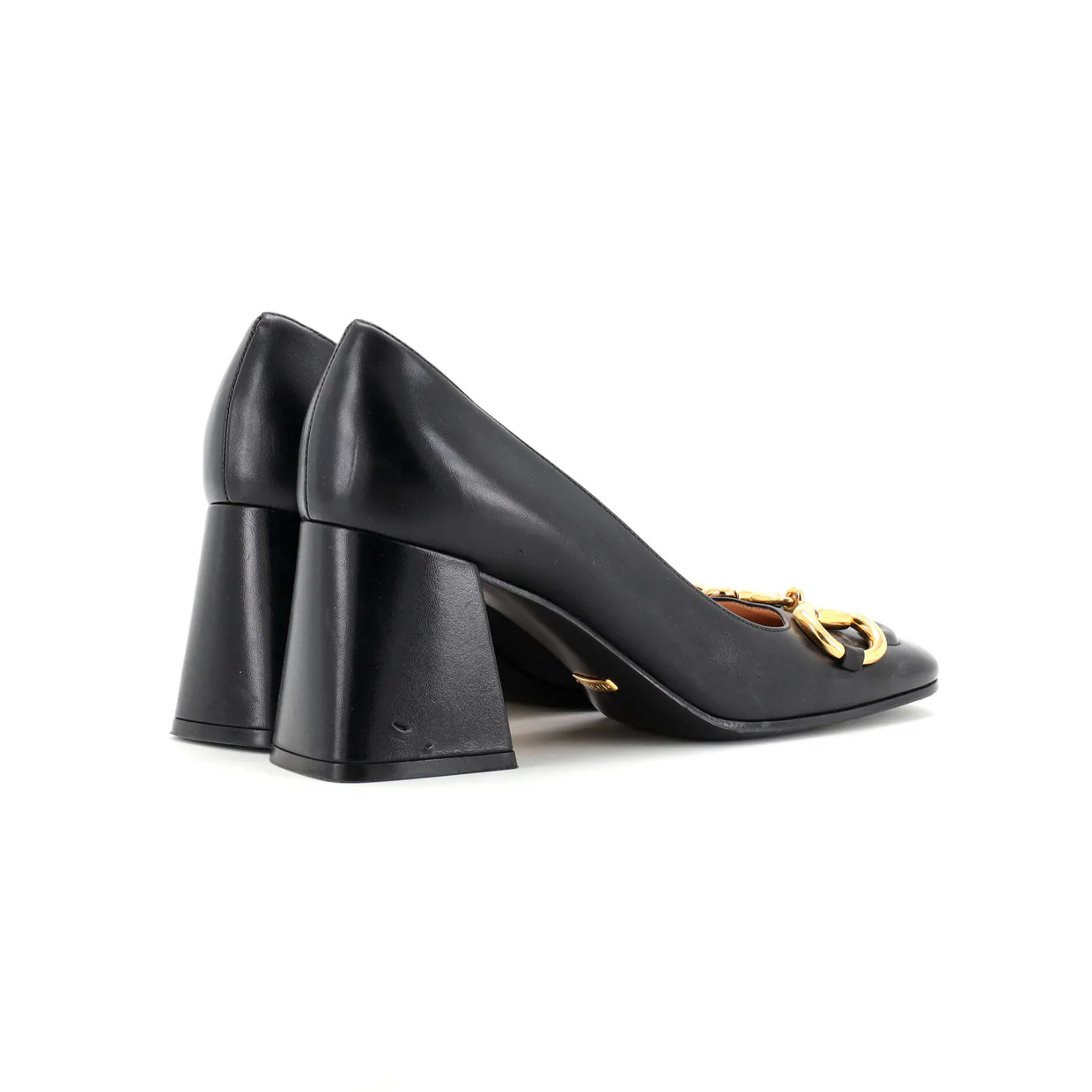 Women's Horsebit Mid-Heel Pumps Leather - Deep Luxury