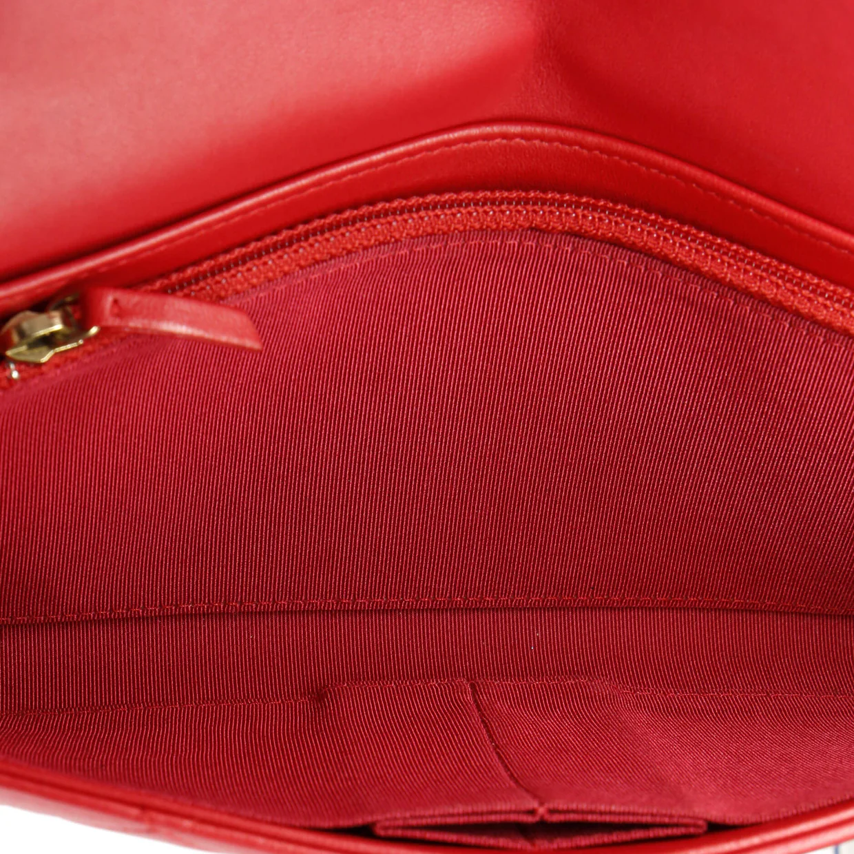 Wallet on Short Chain Quilted Lambskin - Deep Luxury