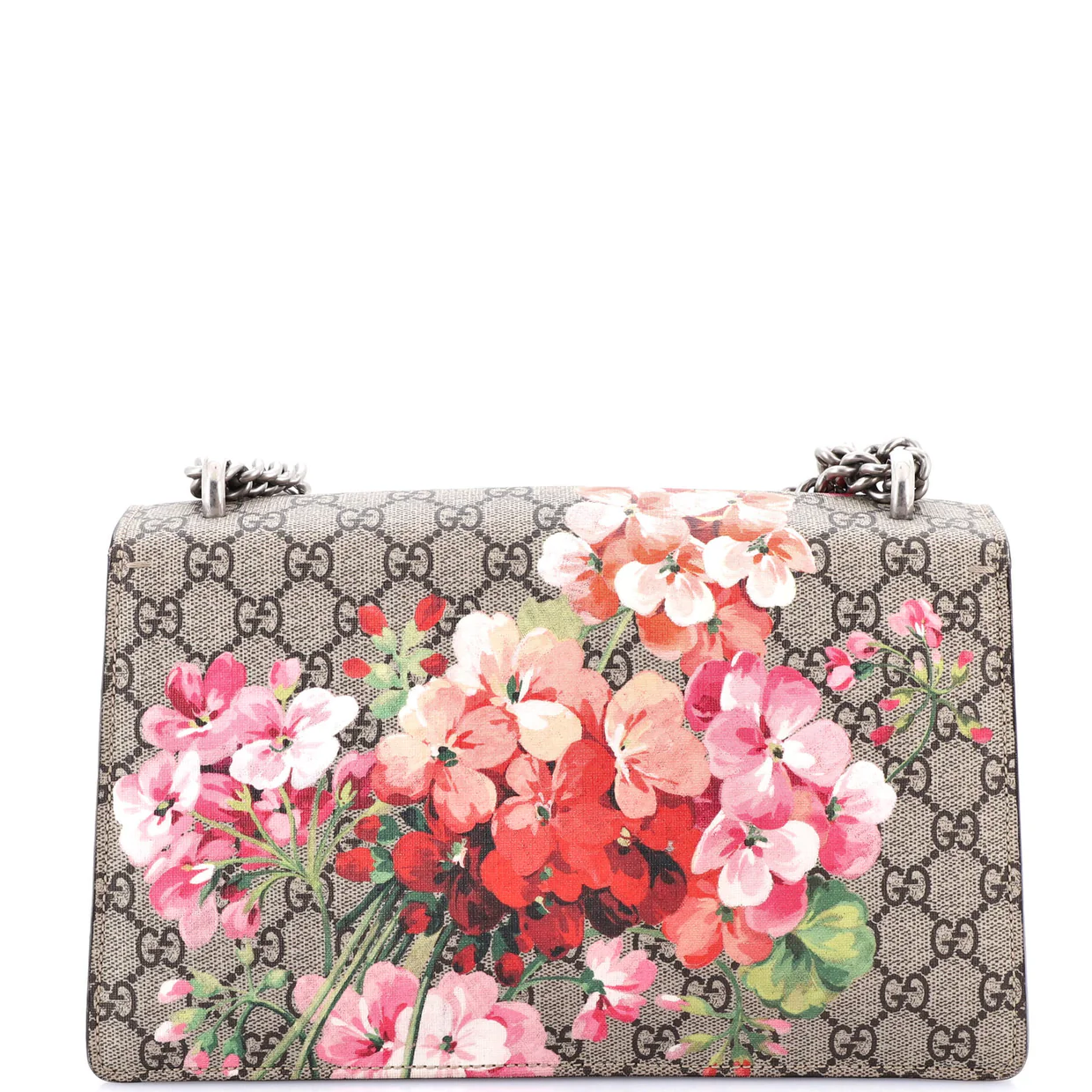 Dionysus Bag Blooms Print GG Coated Canvas Small - Deep Luxury