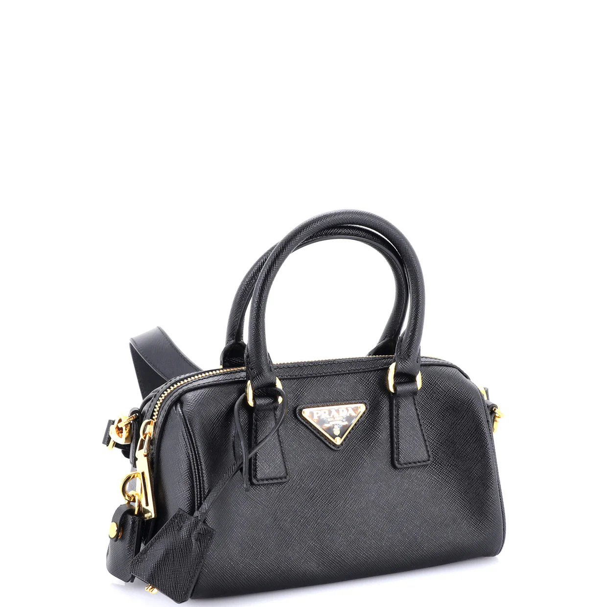 Lux Convertible Boston Bag Saffiano Leather Small - Deep Luxury