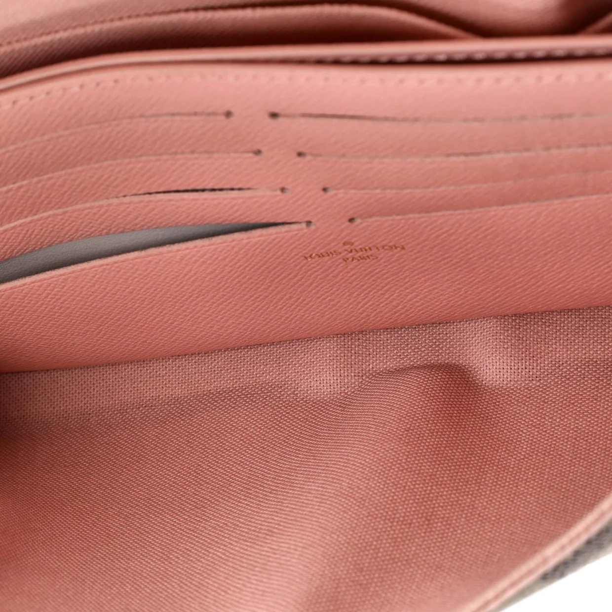 Felicie Pochette Damier and Leather - Deep Luxury