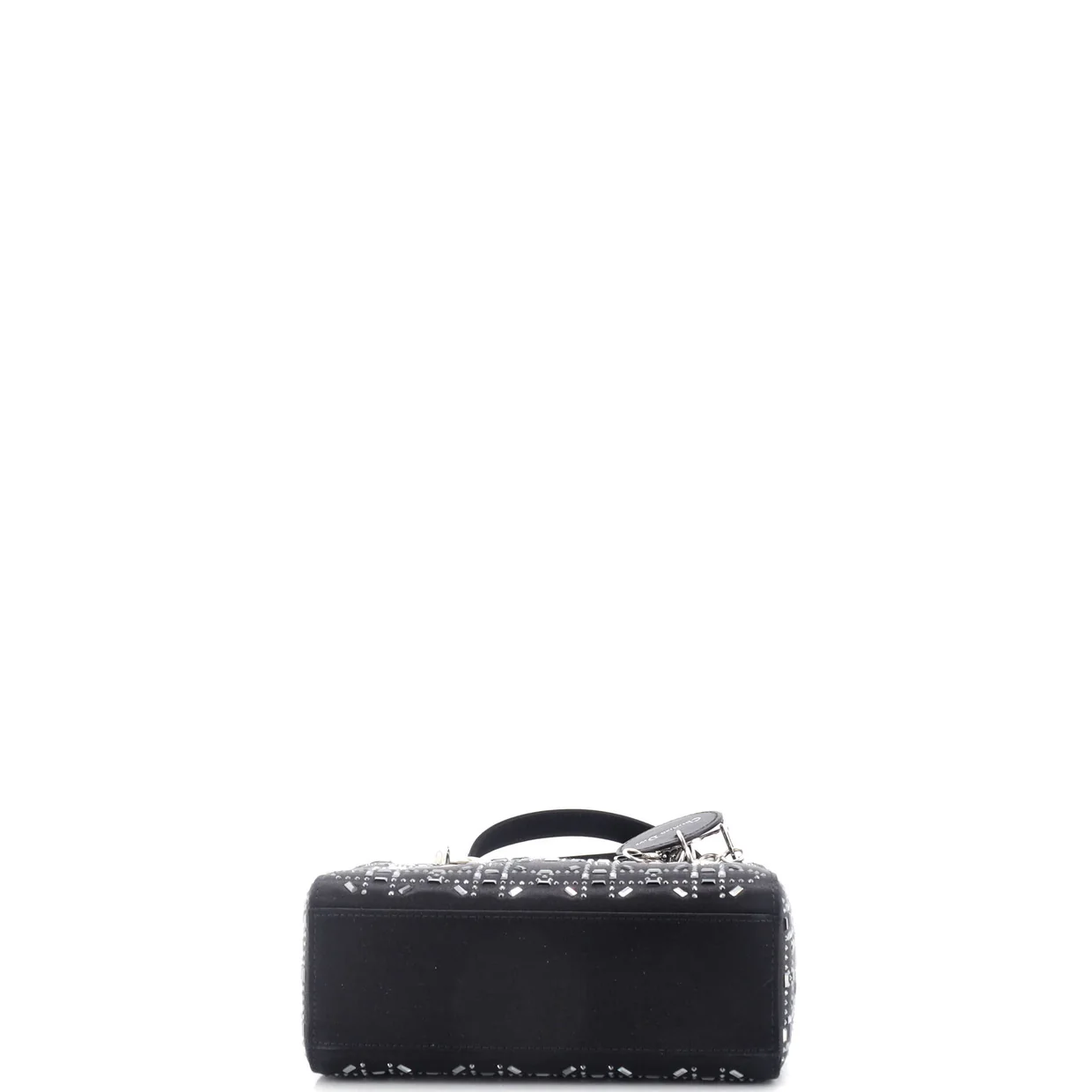 Lady Dior Bag Crystal Embellished Cannage Quilt Satin Mini - Deep Luxury