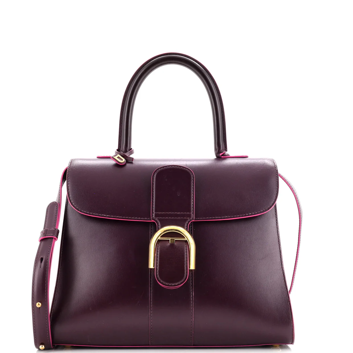 Brillant Top Handle Bag Leather MM - Deep Luxury