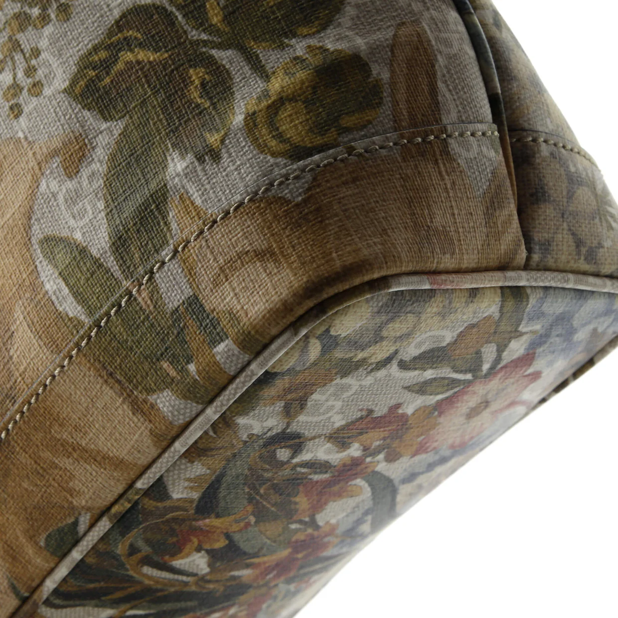 Ophidia Tote Water Flora GG Coated Canvas Medium - Deep Luxury