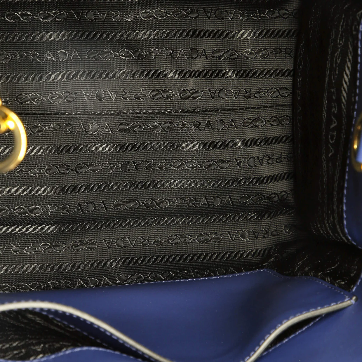 Monochrome Tote Saffiano with City Calf Small - Deep Luxury