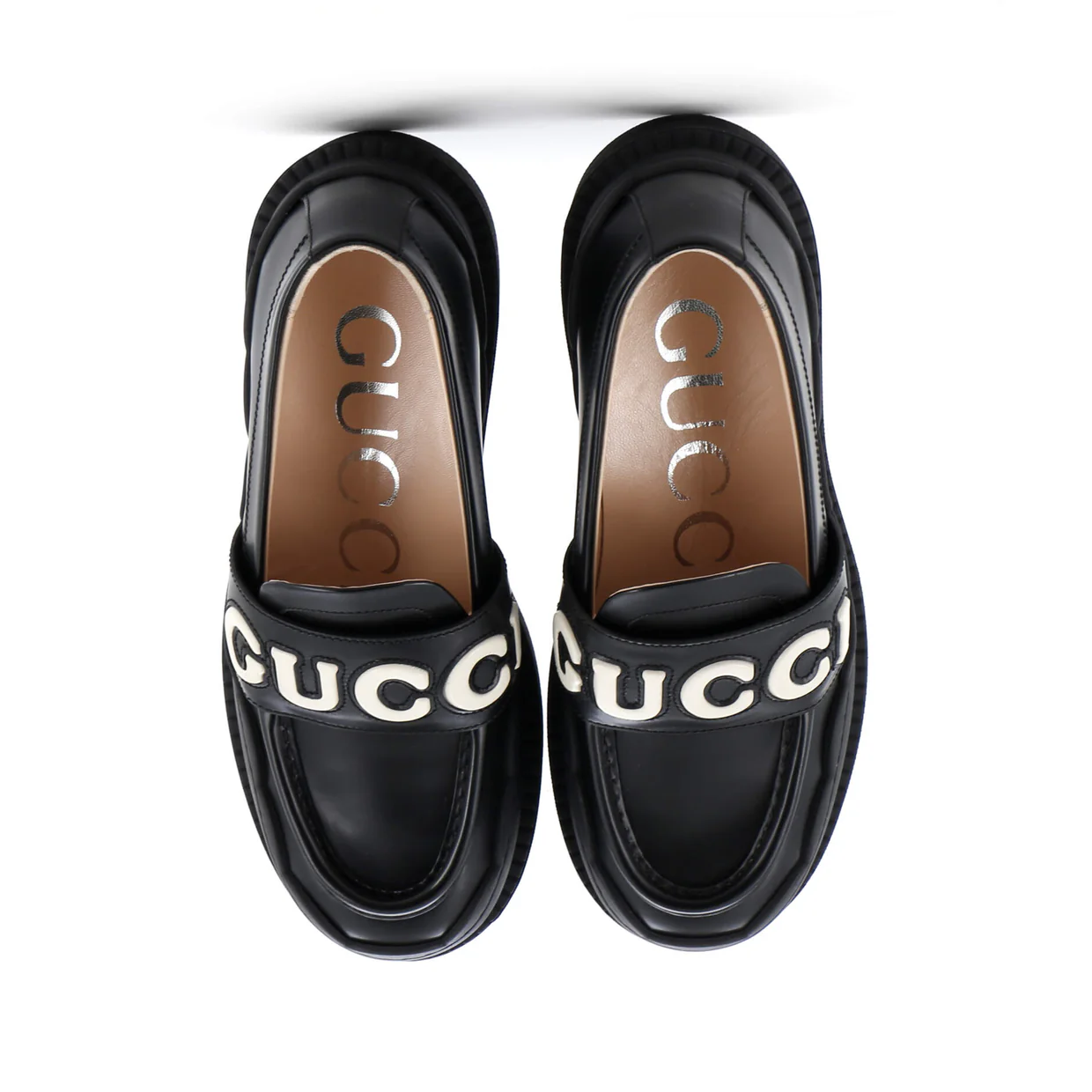Women's Ornella Logo Loafers Leather - Deep Luxury