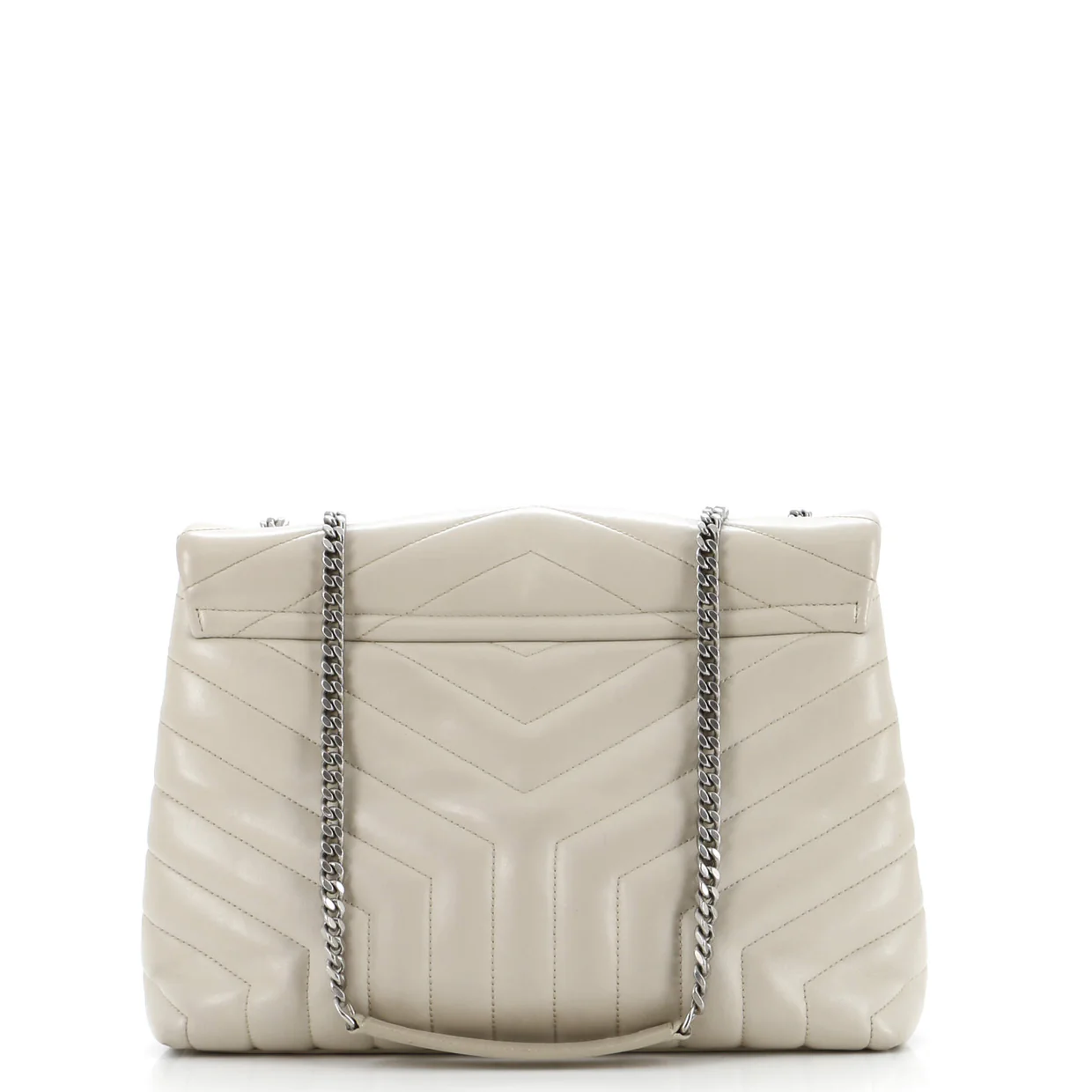 Loulou Shoulder Bag Matelasse Chevron Leather Medium - Deep Luxury