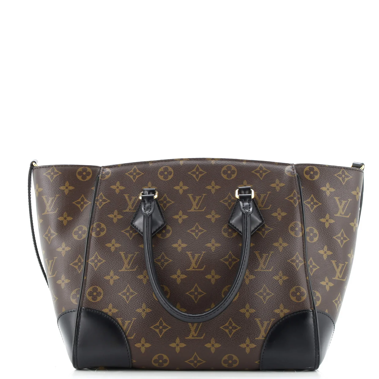Phenix Tote Monogram Canvas with Leather MM - Deep Luxury