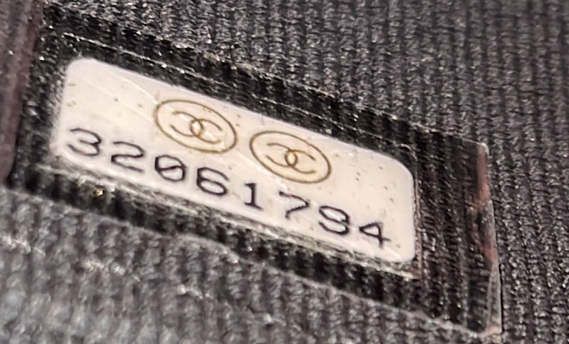 Coco Enamel Top Handle Flap Clutch with Chain Quilted Caviar - Deep Luxury