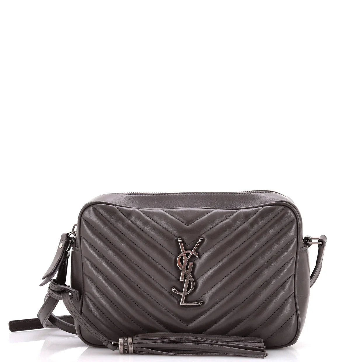 Lou Camera Bag Matelasse Chevron Leather Small - Deep Luxury