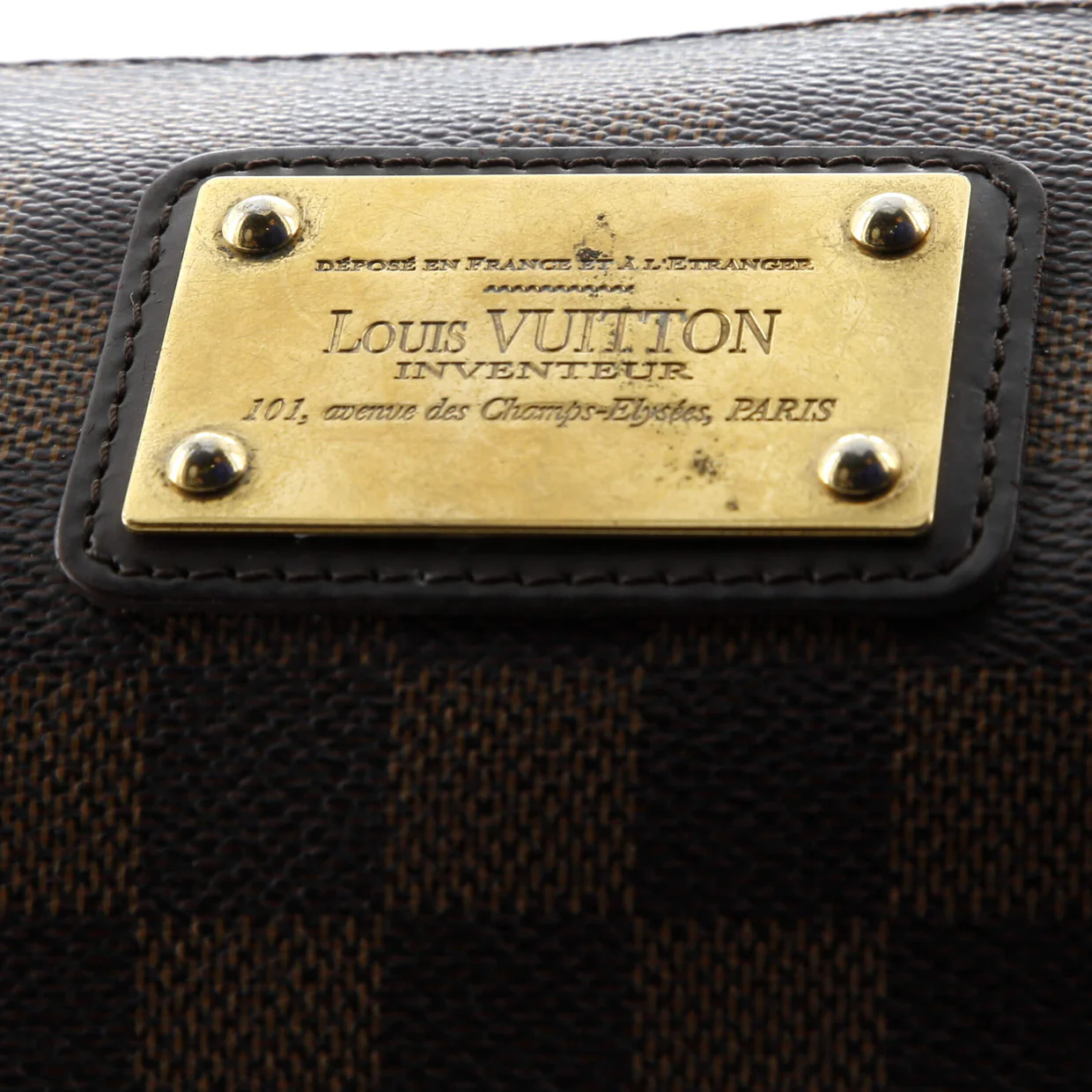 Eva Handbag Damier - Deep Luxury