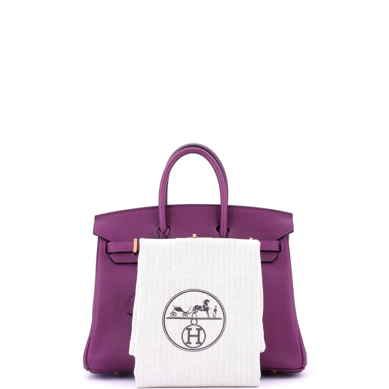 Birkin Handbag Anemone Swift with Gold Hardware 25 - Deep Luxury
