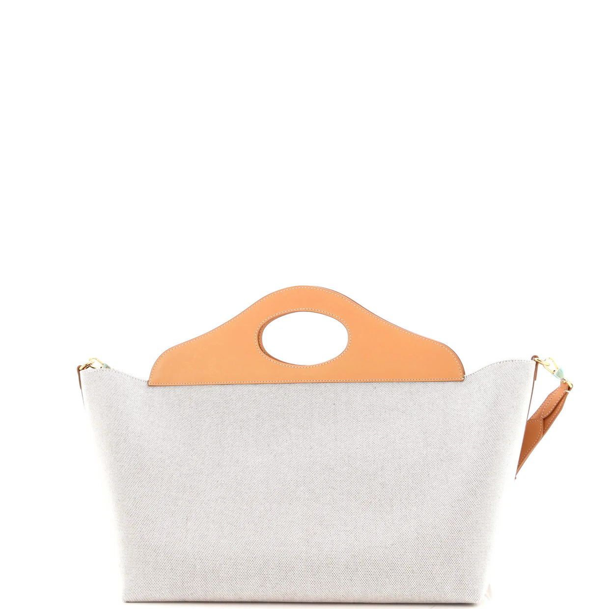 Soft Pocket Tote Canvas with Leather Medium - Deep Luxury