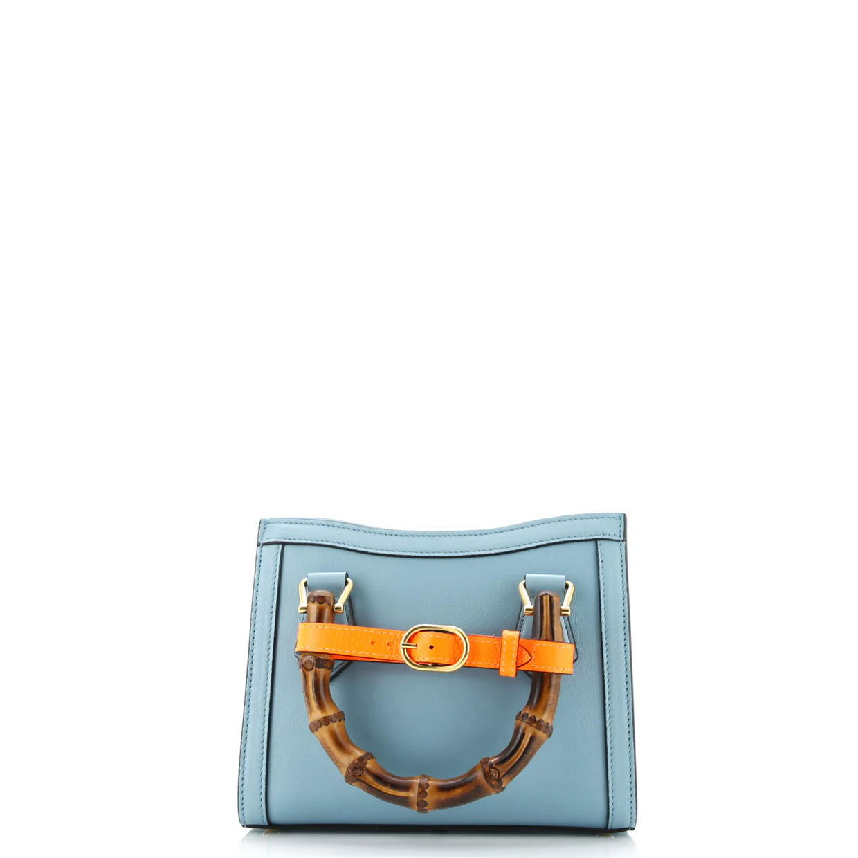 Diana NM Bamboo Handle Tote Leather Mini - Deep Luxury