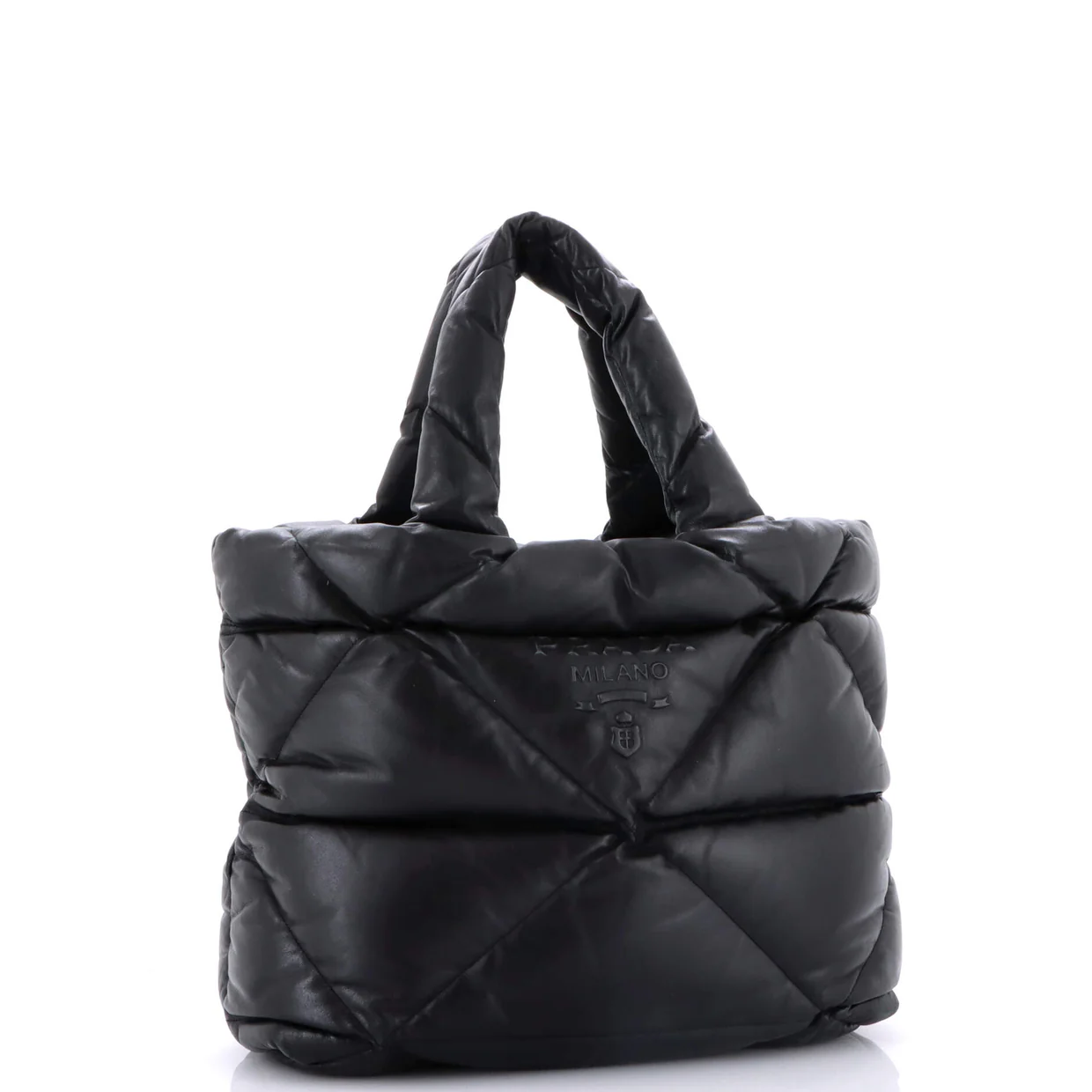 Padded Tote Bag Quilted Nappa Leather Large - Deep Luxury