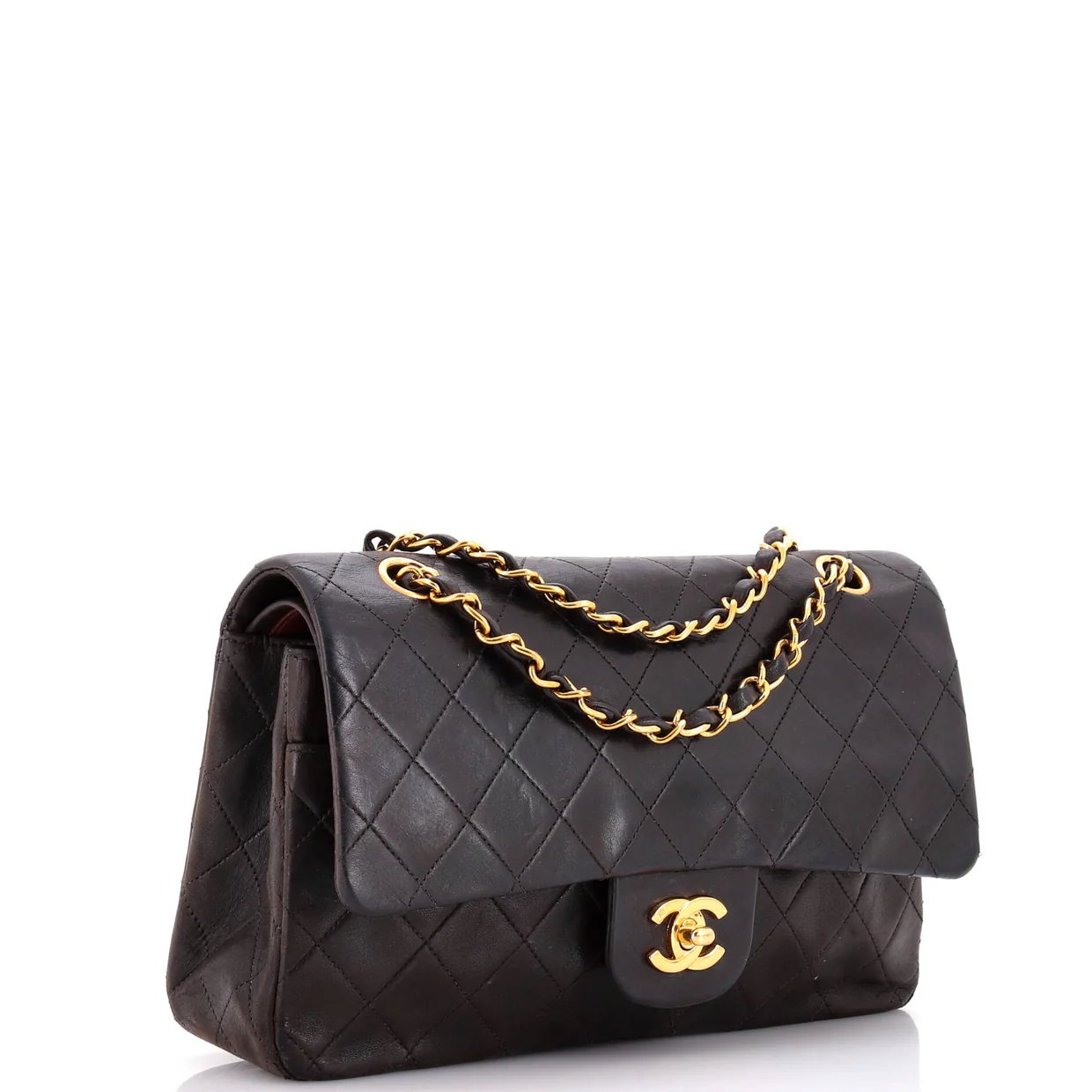 Vintage Classic Double Flap Bag Quilted Lambskin Medium - Deep Luxury