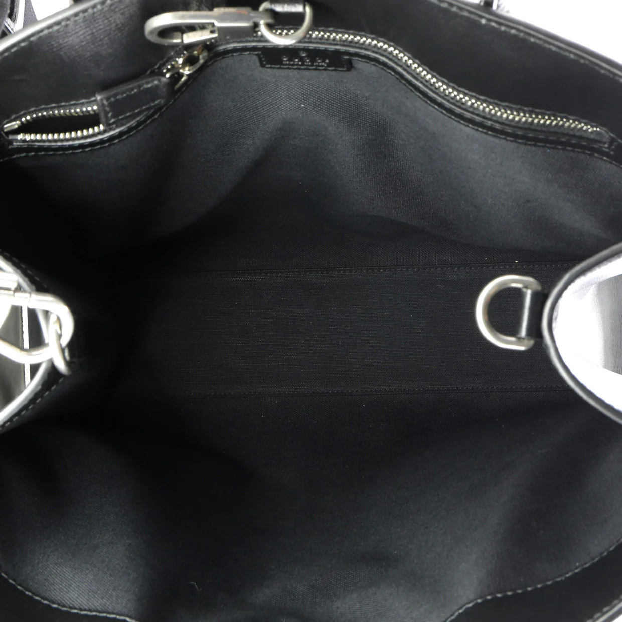 Vertical Structured Top Handle Open Tote GG Coated Canvas Medium - Deep Luxury