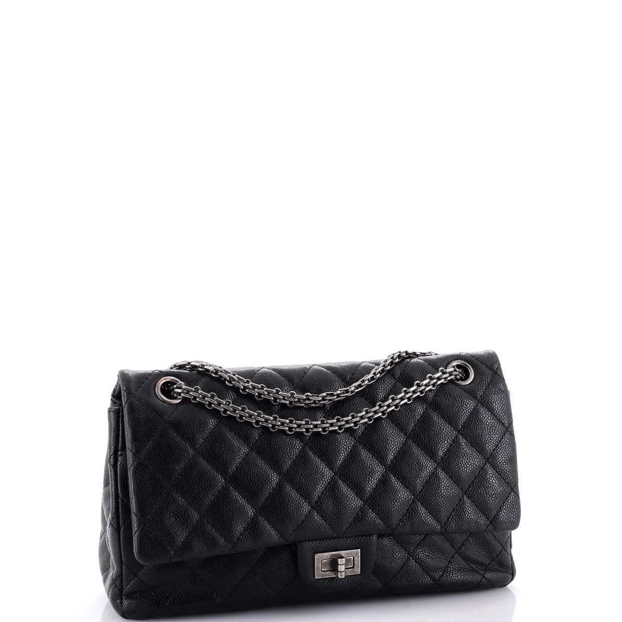 Reissue 2.55 Flap Bag Quilted Caviar 226 - Deep Luxury