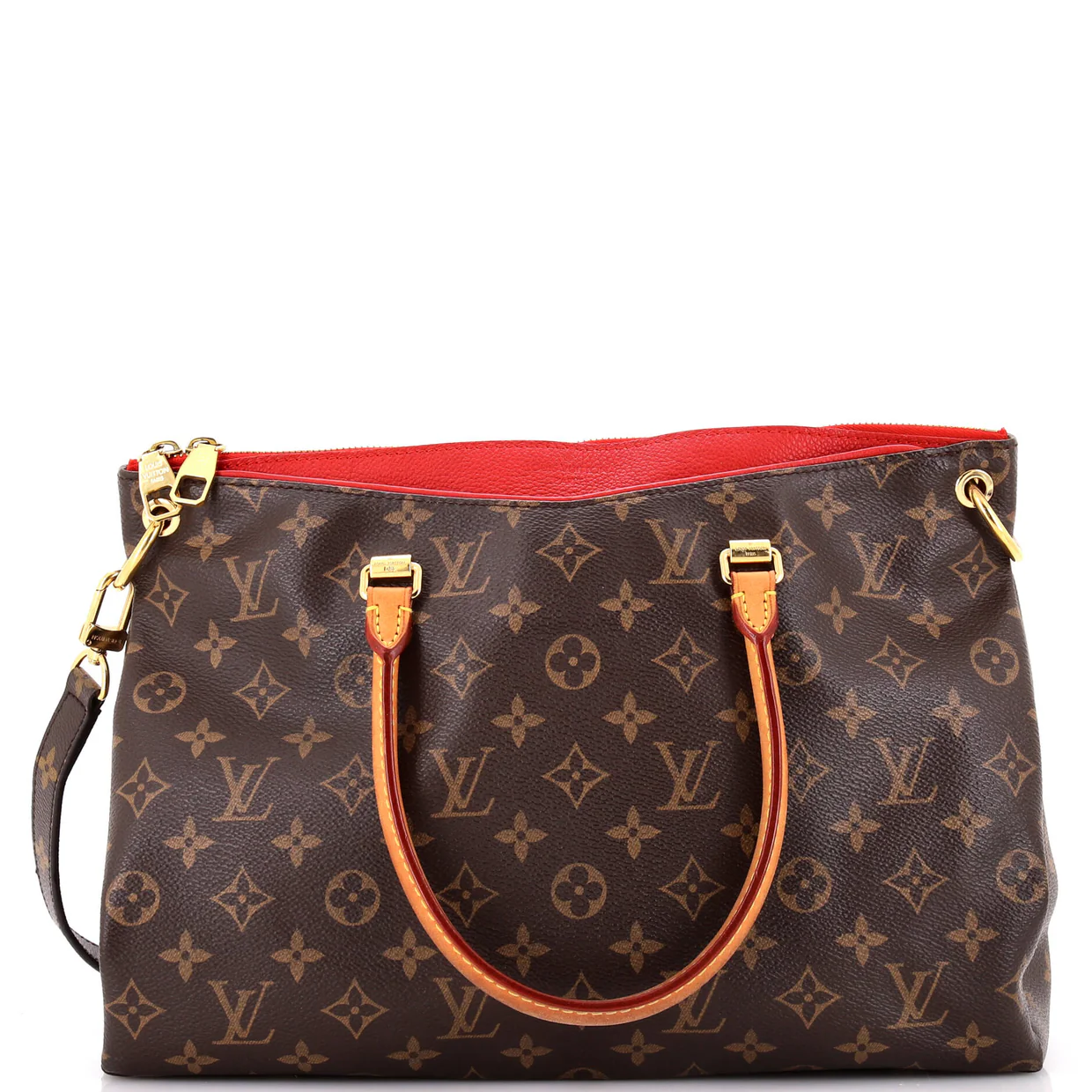 Pallas Tote Monogram Canvas with Leather - Deep Luxury