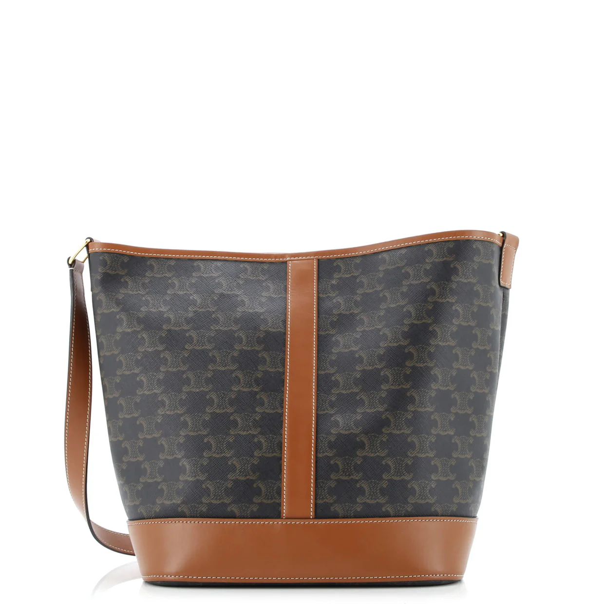 Bucket Bag Triomphe Coated Canvas Medium - Deep Luxury