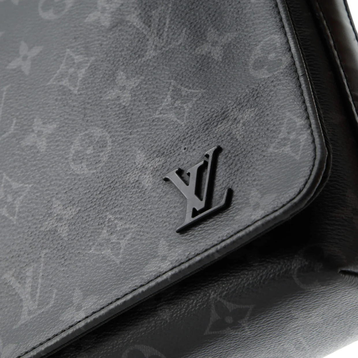 District Messenger Bag Monogram Eclipse Canvas PM - Deep Luxury