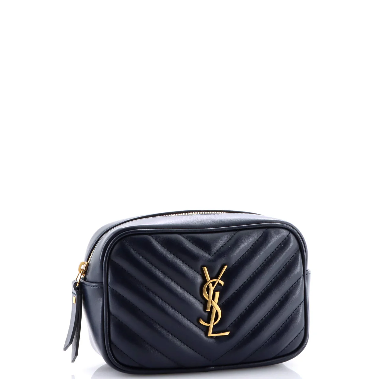 Lou Belt Bag Matelasse Chevron Leather - Deep Luxury
