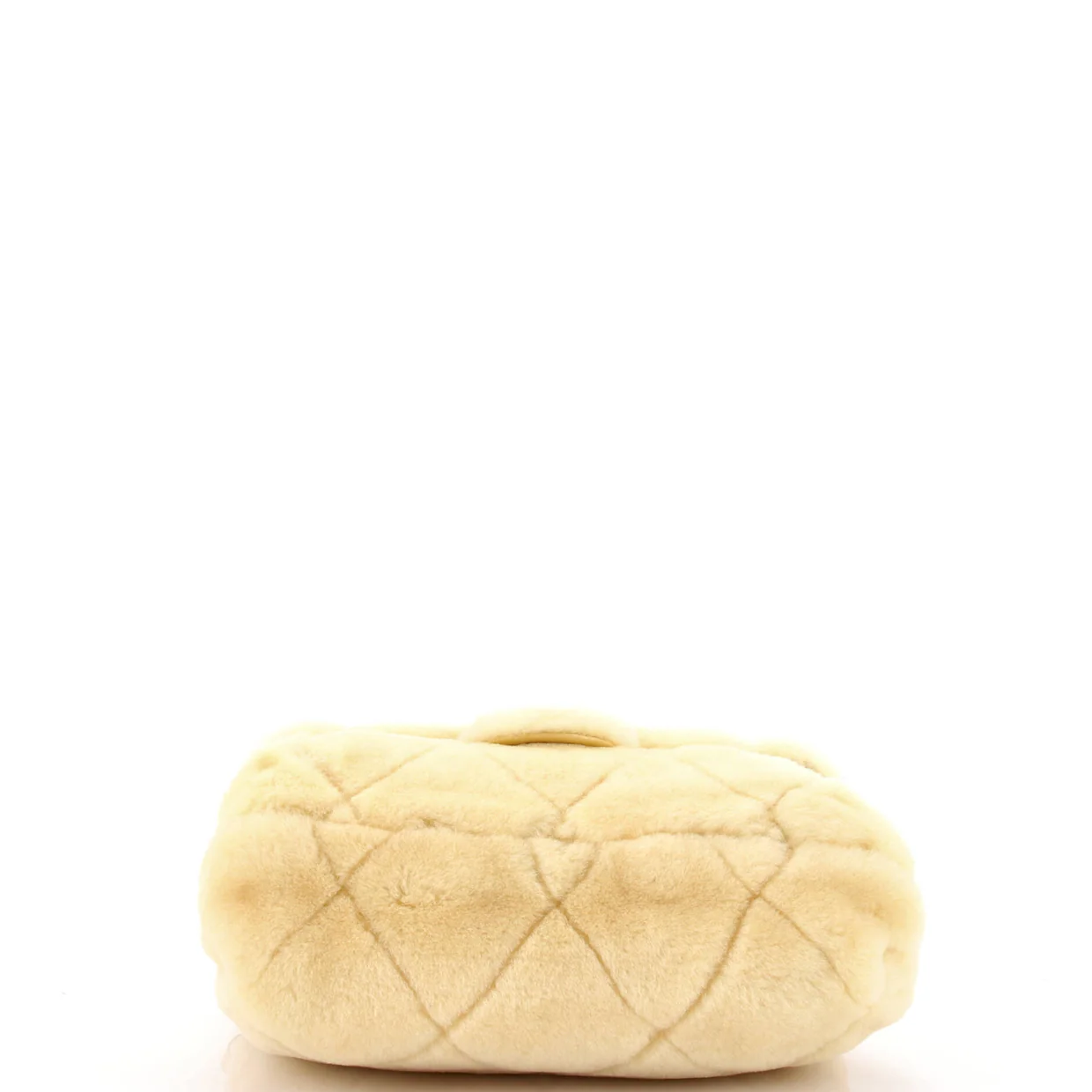 CC Bar Chain Handle Flap Bag Quilted Shearling Large - Deep Luxury