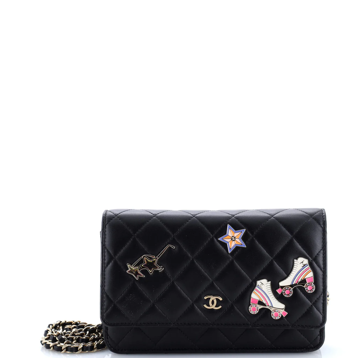 Hollywood Charms Wallet on Chain Quilted Lambskin - Deep Luxury