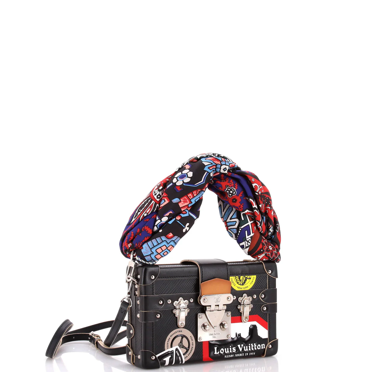 Petite Malle Handbag Limited Edition World Tour Epi Leather - Deep Luxury