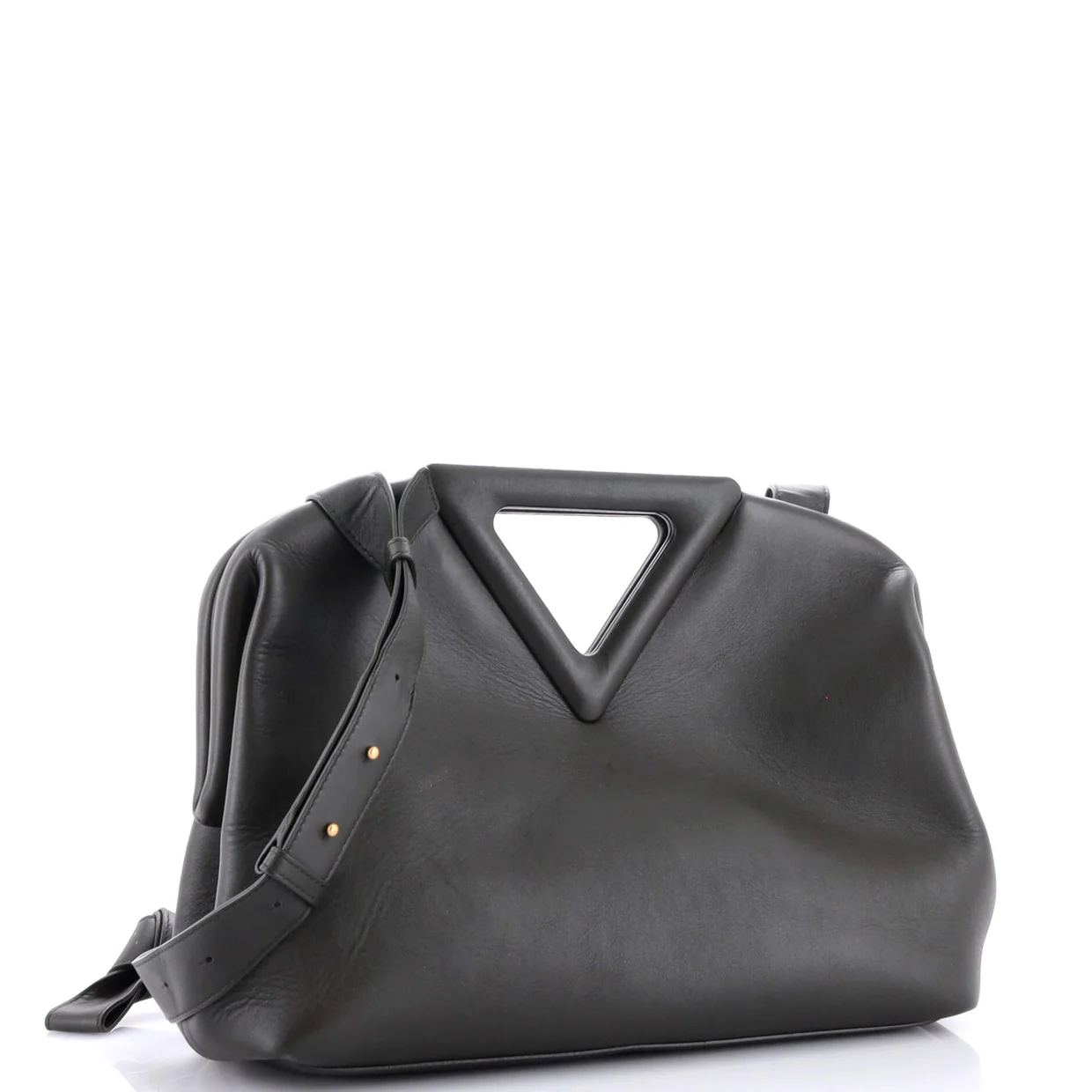 Point Shoulder Bag Leather Medium - Deep Luxury