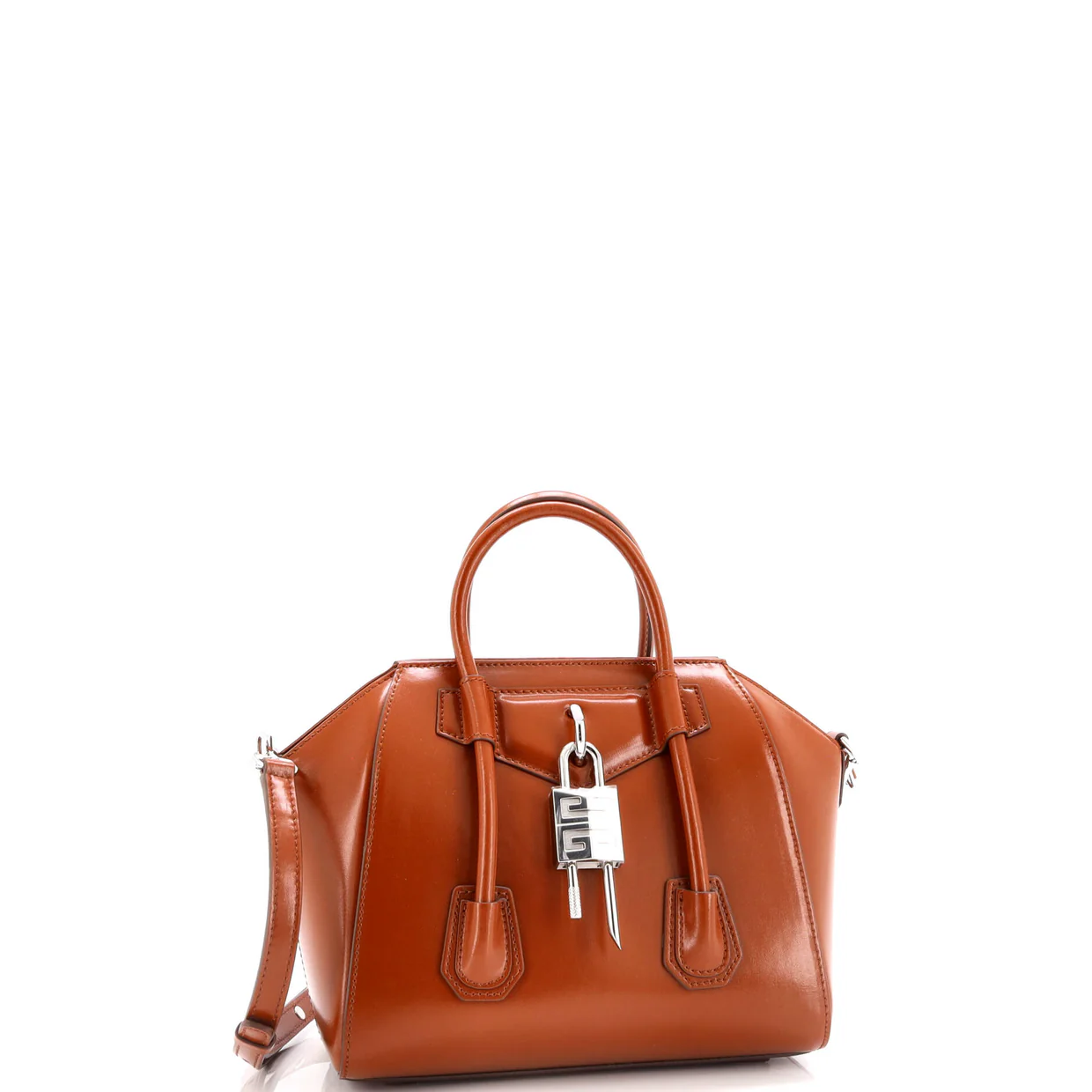 Antigona Lock Bag Leather Mini - Deep Luxury