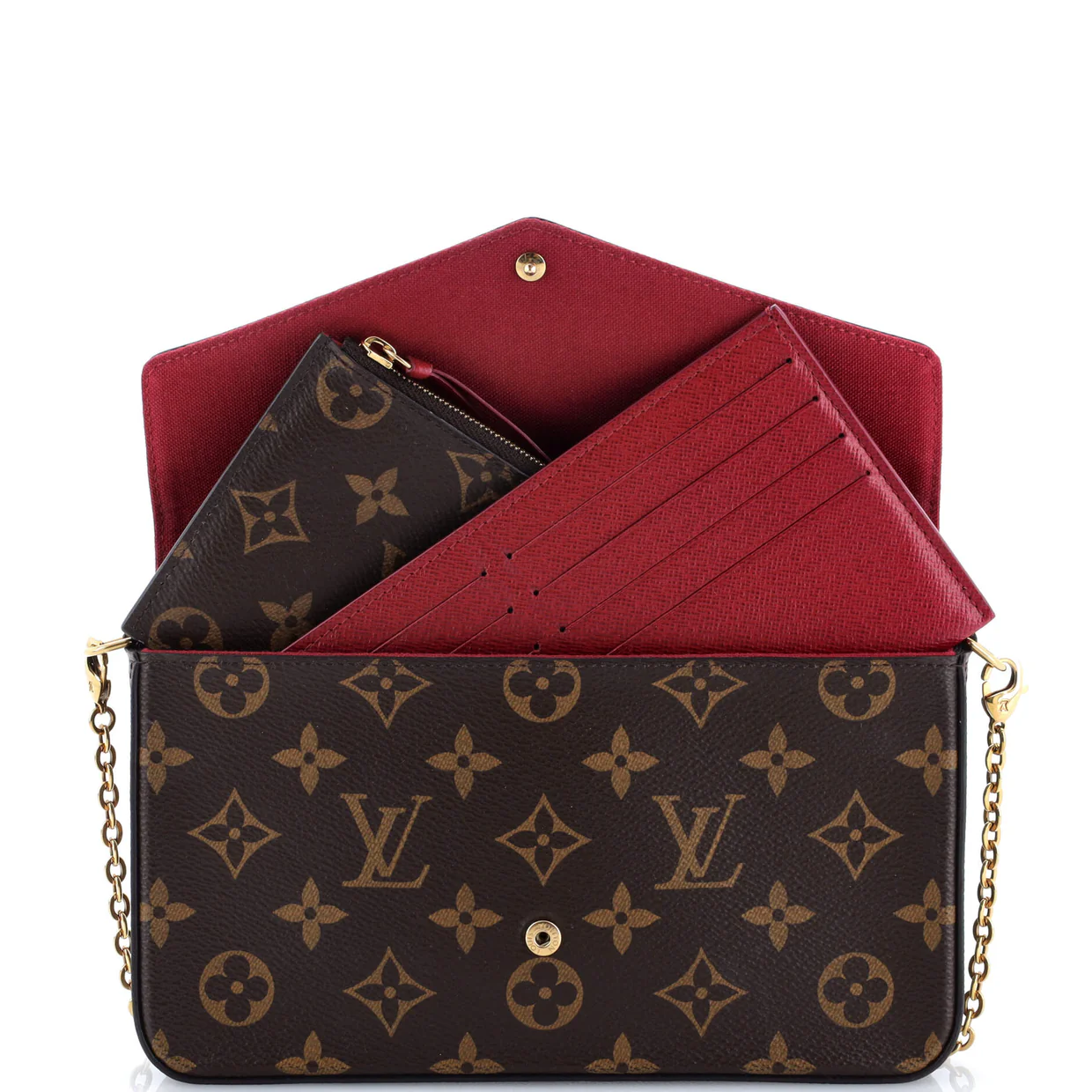 Felicie Pochette Monogram Canvas - Deep Luxury