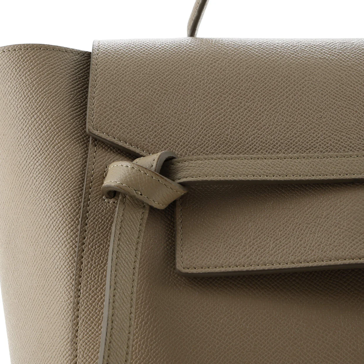 Belt Bag Textured Leather Mini - Deep Luxury