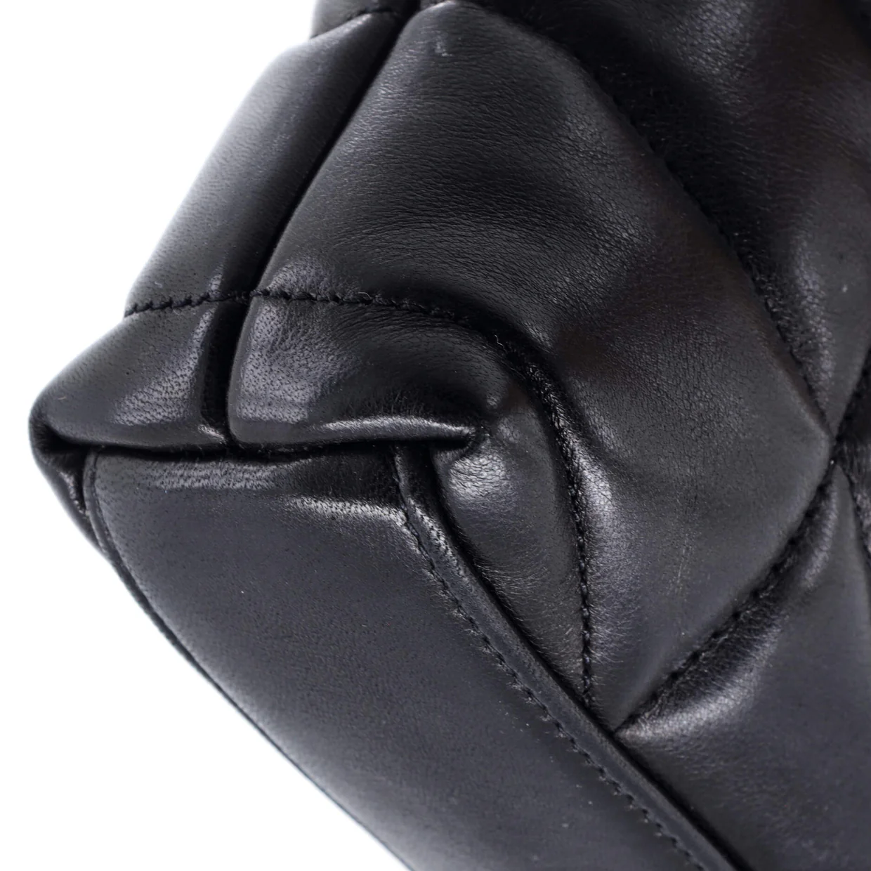 LouLou Puffer Clutch Leather Small - Deep Luxury
