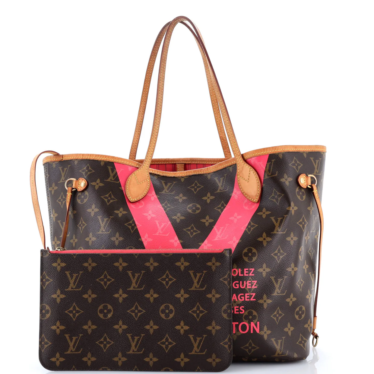 Neverfull NM Tote Limited Edition Cities V Monogram Canvas MM - Deep Luxury