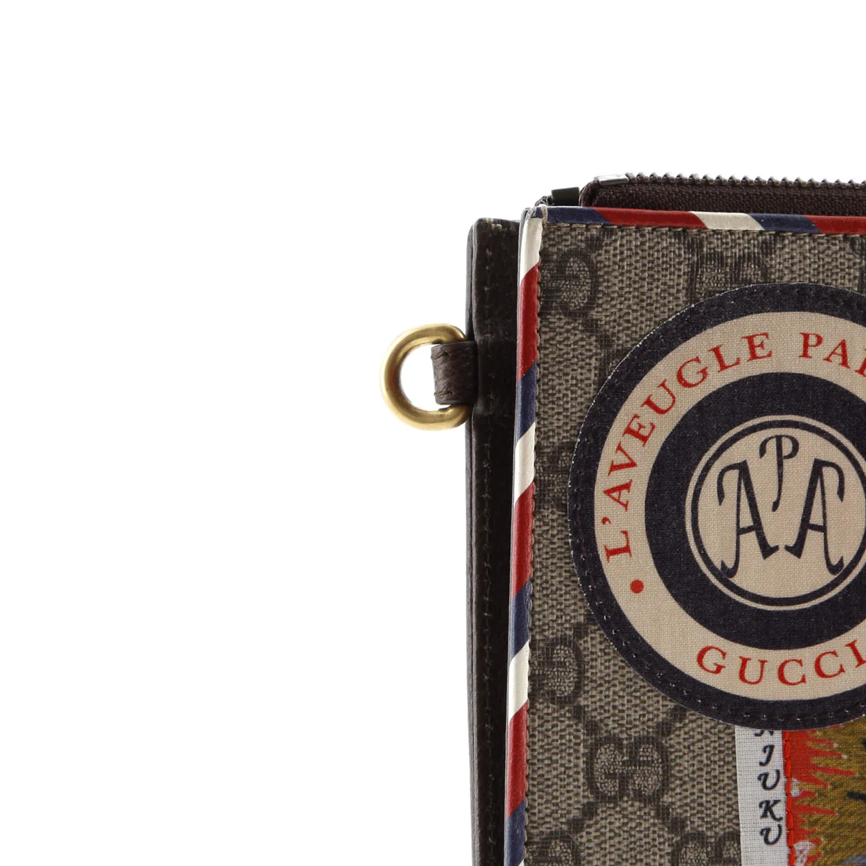 Courrier Pouch GG Coated Canvas with Applique - Deep Luxury