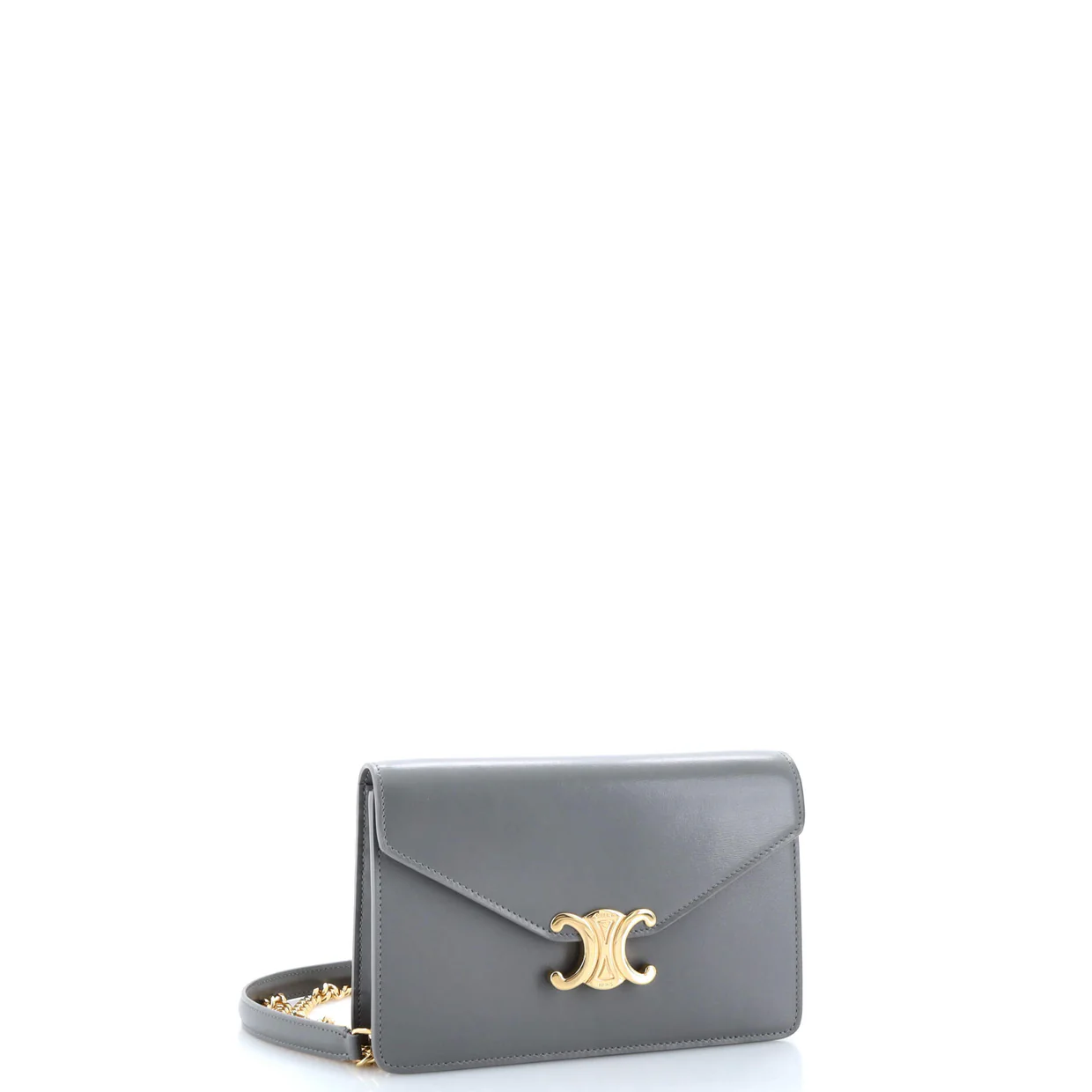 Margo Triomphe Wallet on Chain Leather - Deep Luxury