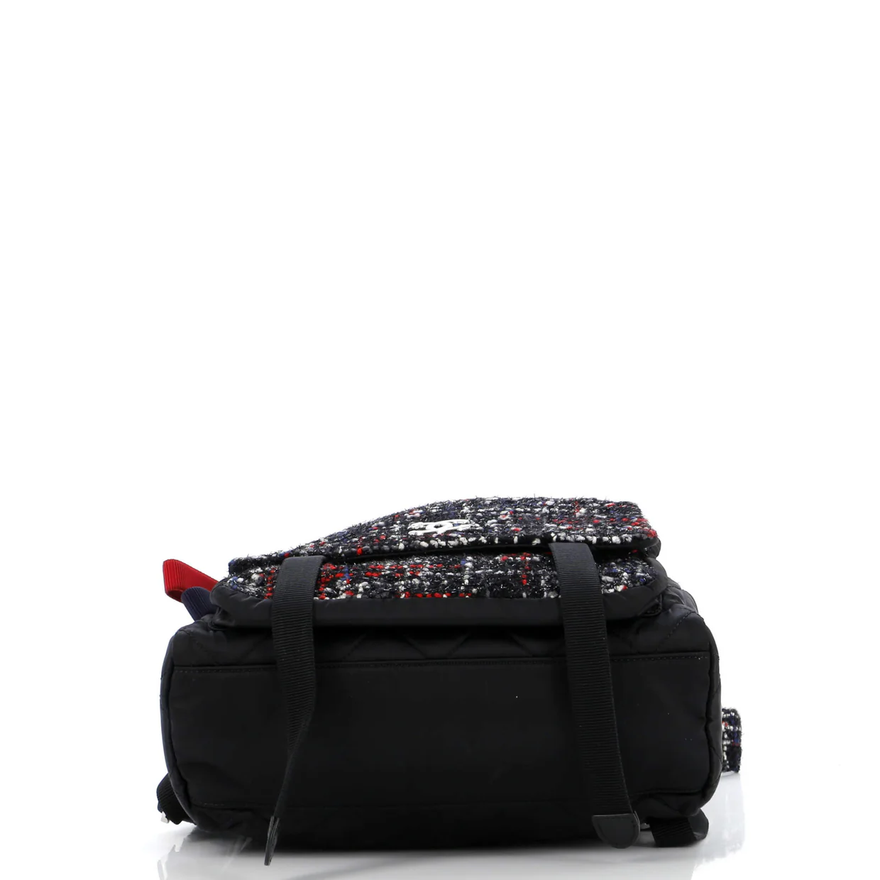 Astronaut Essentials Backpack Quilted Nylon with Tweed Medium - Deep Luxury