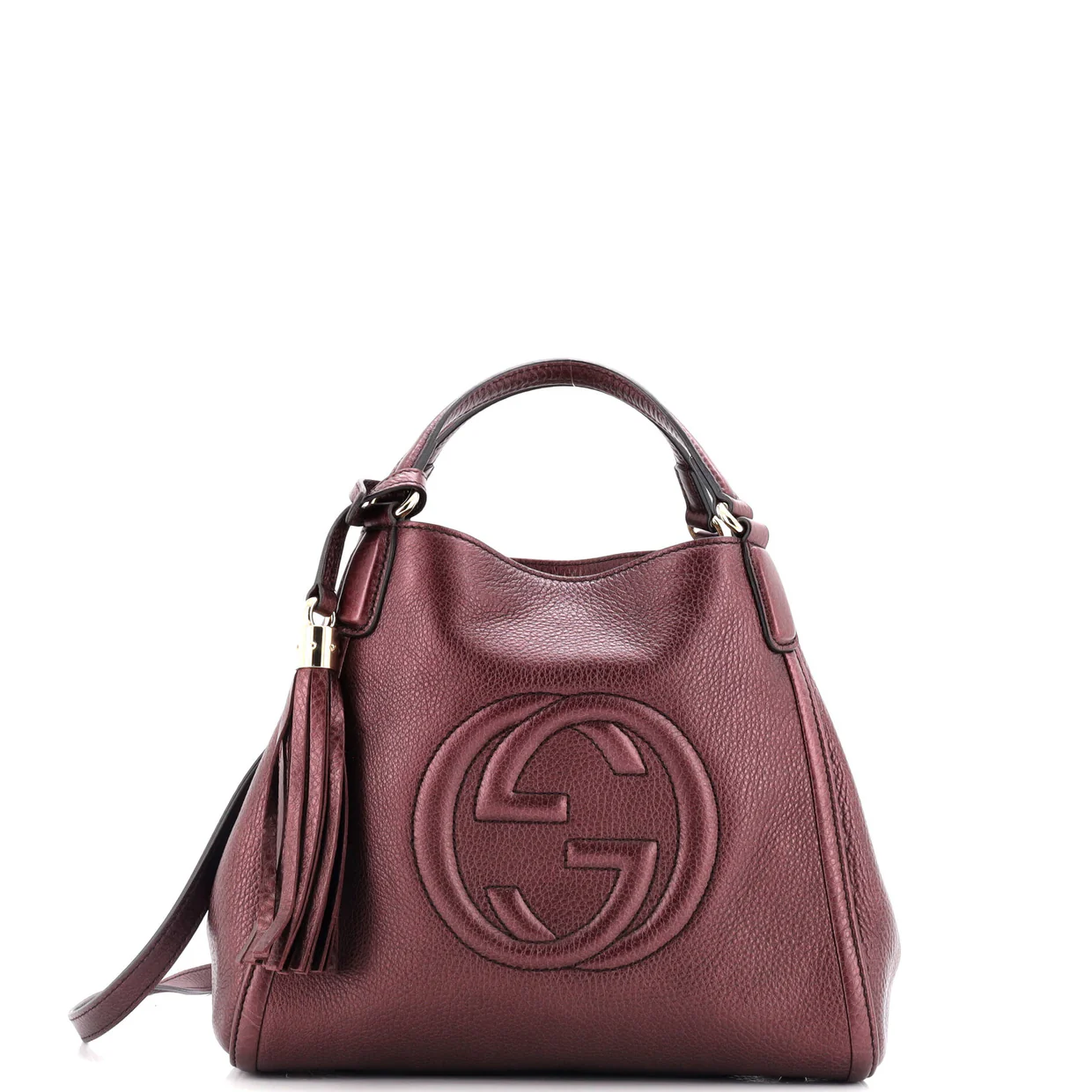 Soho Convertible Shoulder Bag Leather Small - Deep Luxury