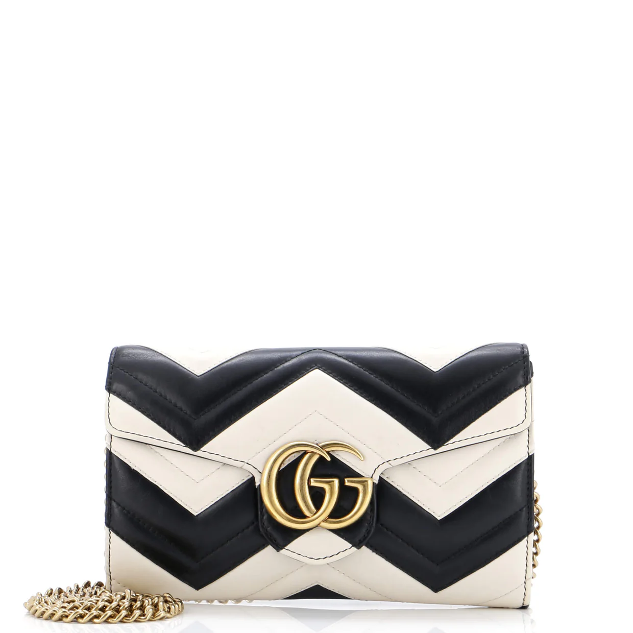 GG Marmont Chain Wallet Matelasse Leather Mini - Deep Luxury