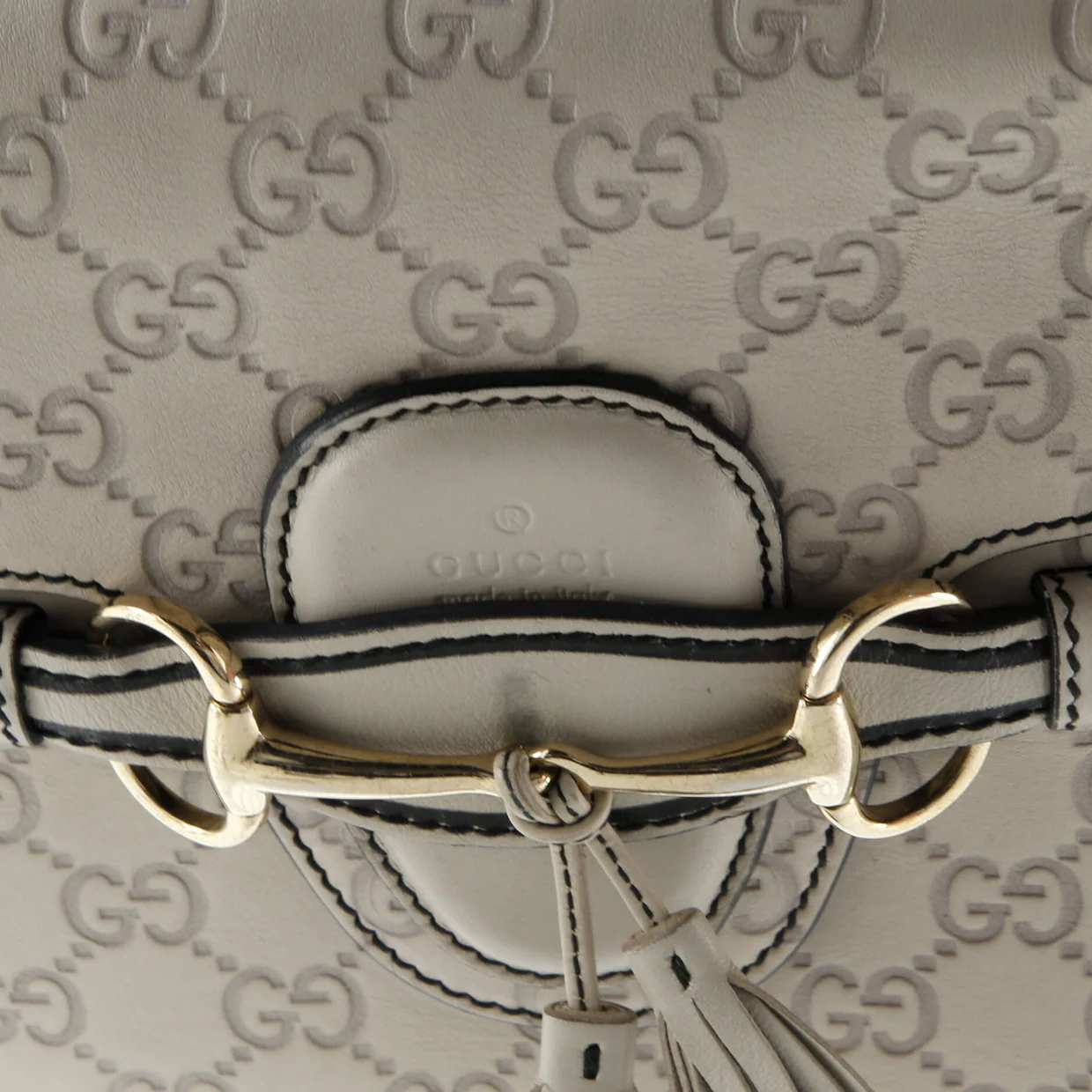 Emily Chain Flap Bag Guccissima Leather Medium - Deep Luxury