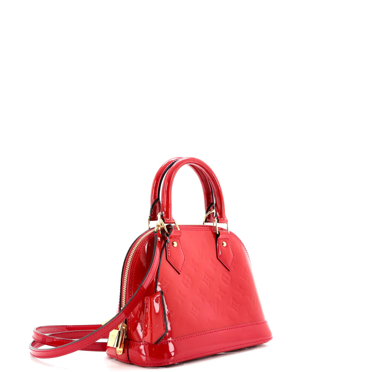 Alma Handbag Monogram Vernis BB - Deep Luxury