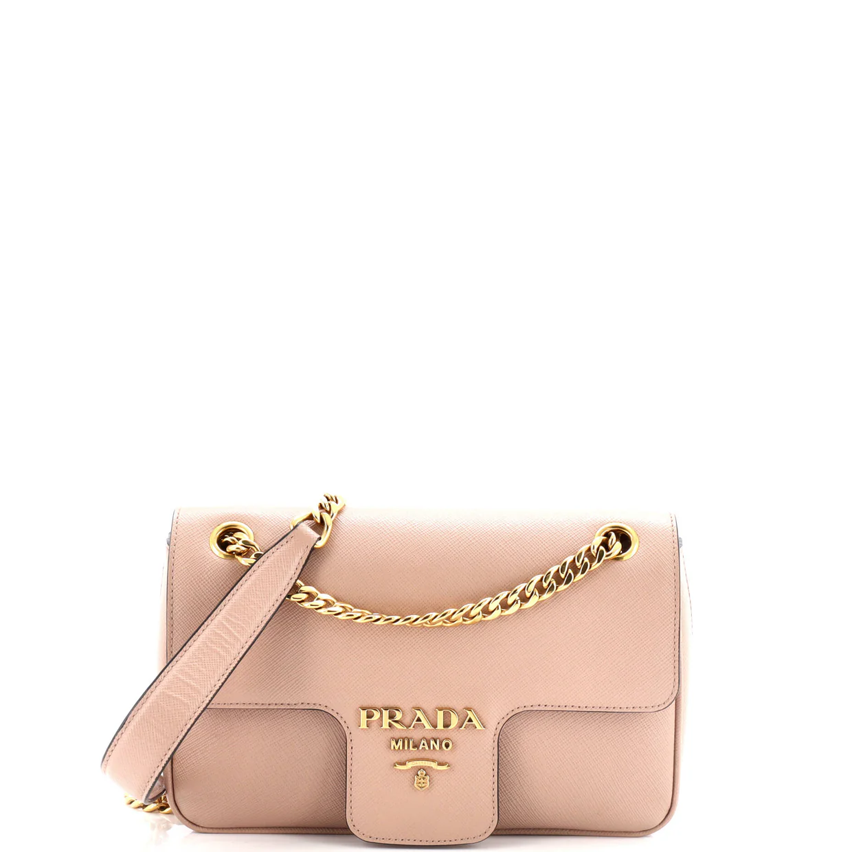 Pattina Flap Shoulder Bag Saffiano Leather Small - Deep Luxury