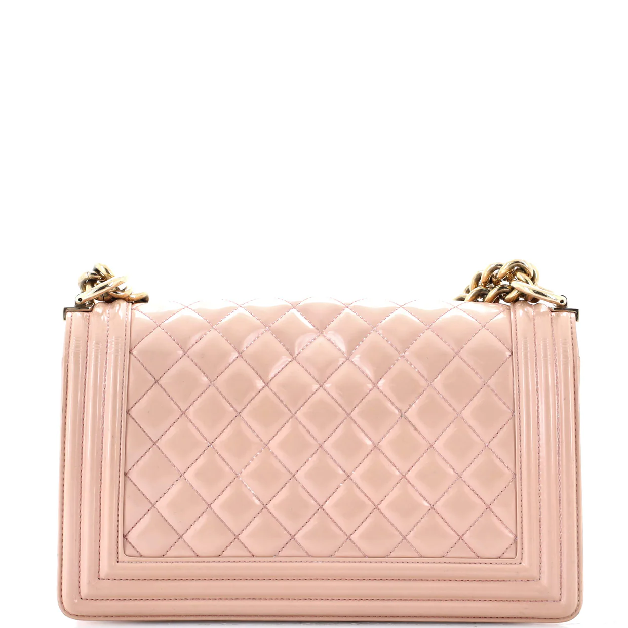 Boy Flap Bag Quilted Iridescent Glazed Calfskin Old Medium - Deep Luxury