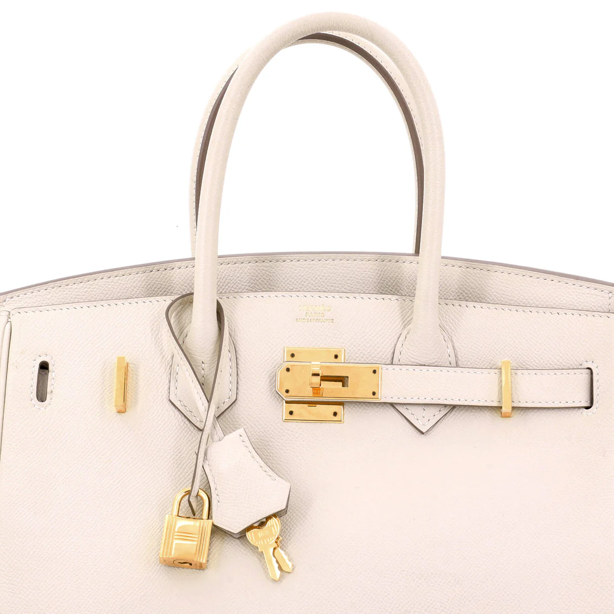 Birkin Handbag Light Epsom with Gold Hardware 30 - Deep Luxury