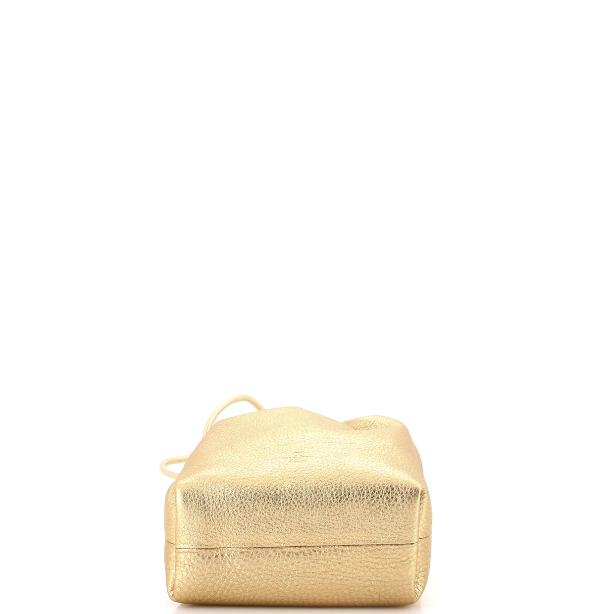 VLogo Pouf Bucket Bag Leather Mini - Deep Luxury