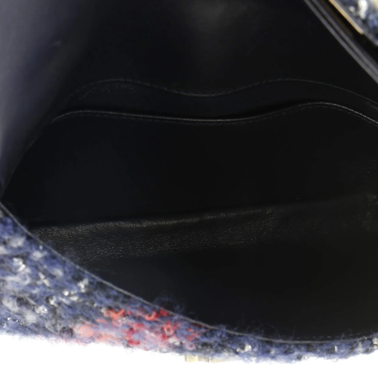 CC Chic Double Flap Bag Quilted Tweed Small - Deep Luxury