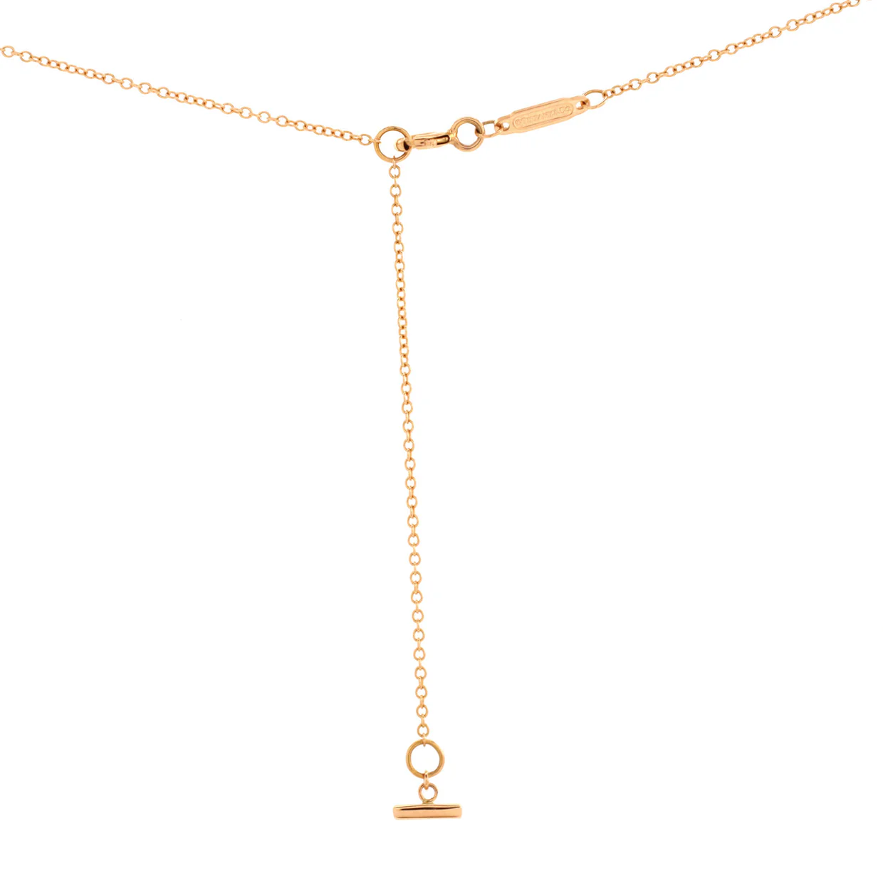 T Smile Pendant Necklace 18K Rose Gold Small - Deep Luxury