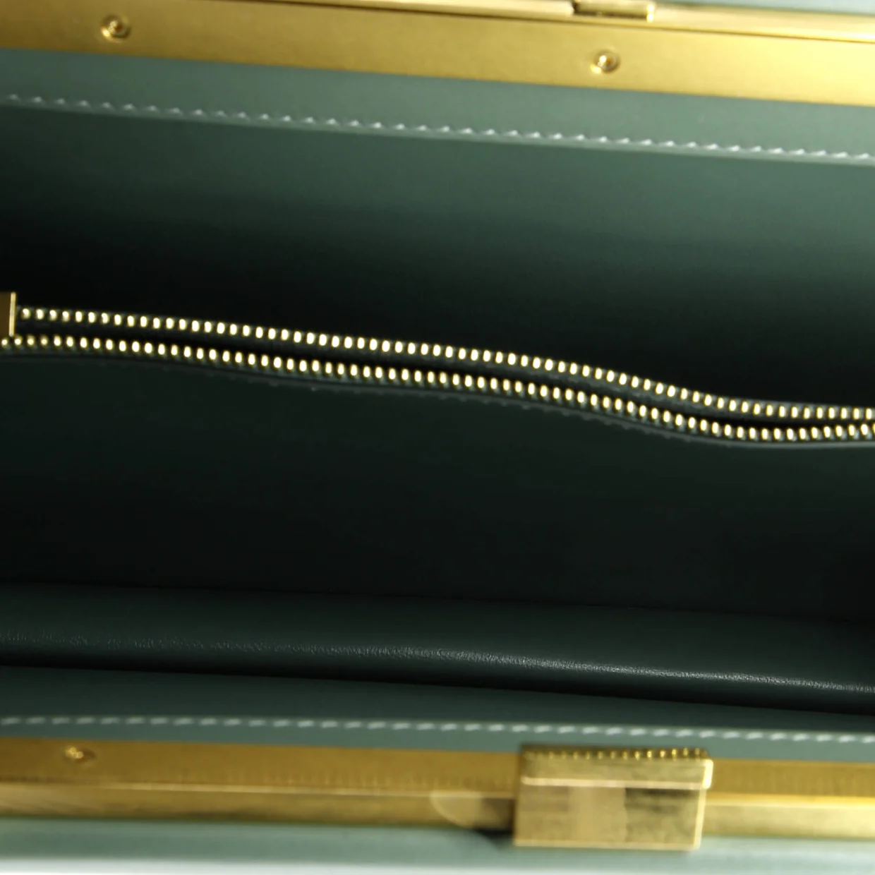 Clasp Top Handle Bag Leather Medium - Deep Luxury