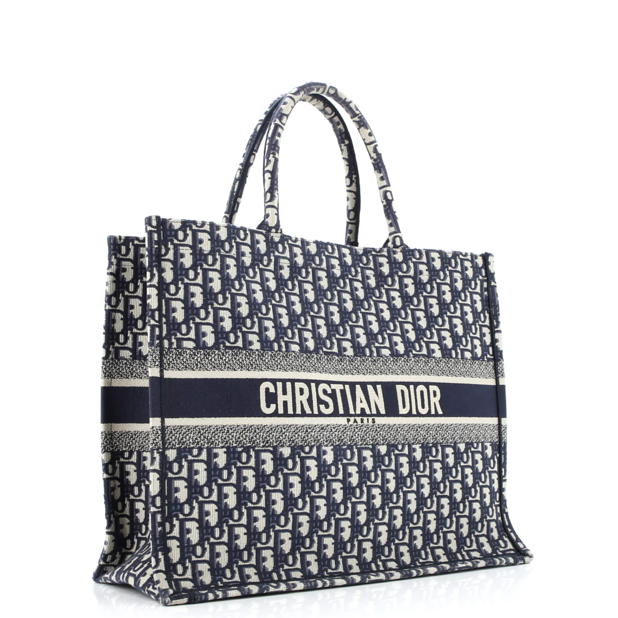 Book Tote Oblique Canvas Large - Deep Luxury